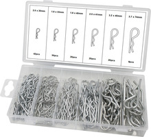 R-clip sortimentsæske 150 dele